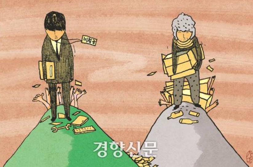 제목 : 서울행 기차를 타지 않으면 가난해지는 나라[점선면]